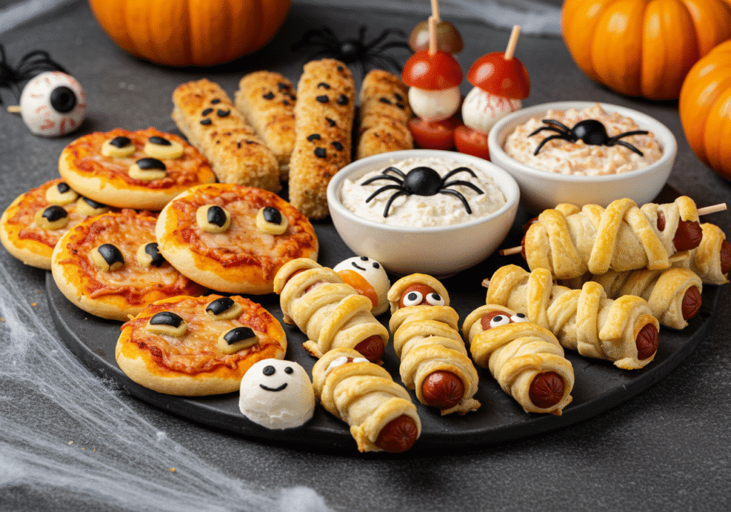 fun halloween finger foods platter october