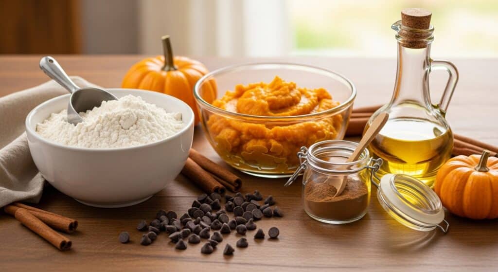 Pumpkin bread with chocolate chips