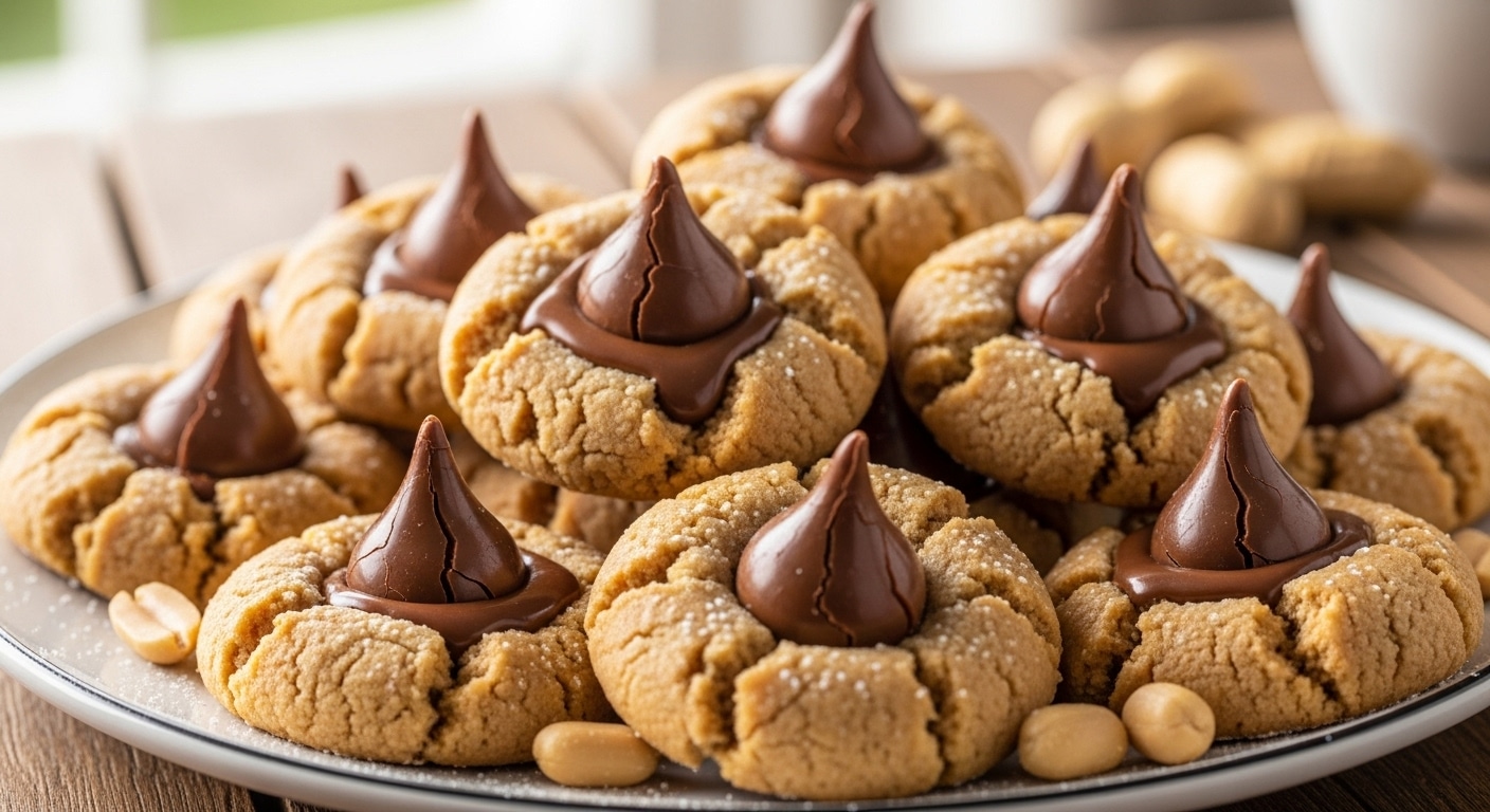 freshly baked peanut butter blossom recipes