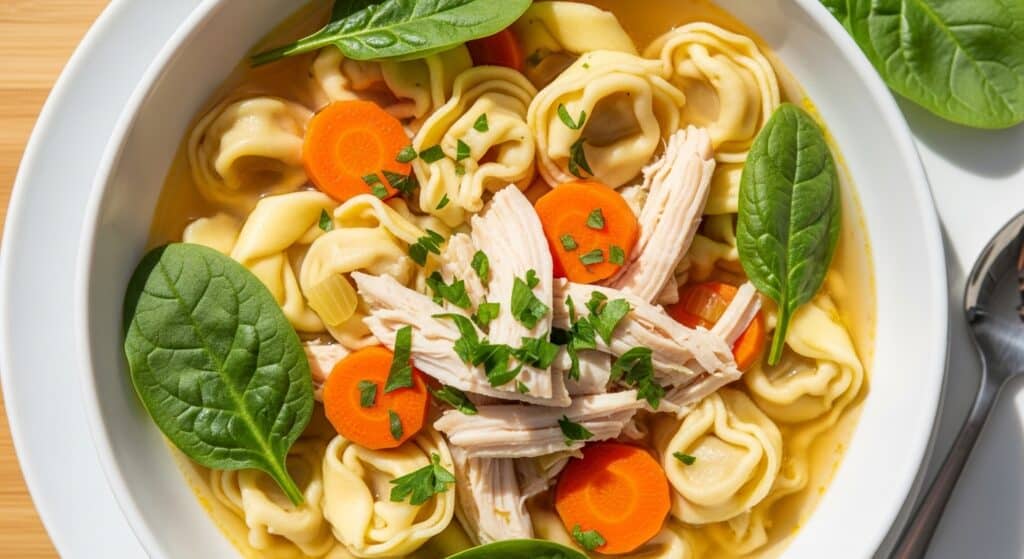 Easy Chicken Tortellini Soup Recipe
