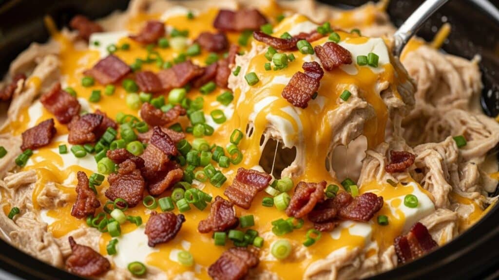 Crockpot Crack Chicken served on buns with ranch seasoning and cheese