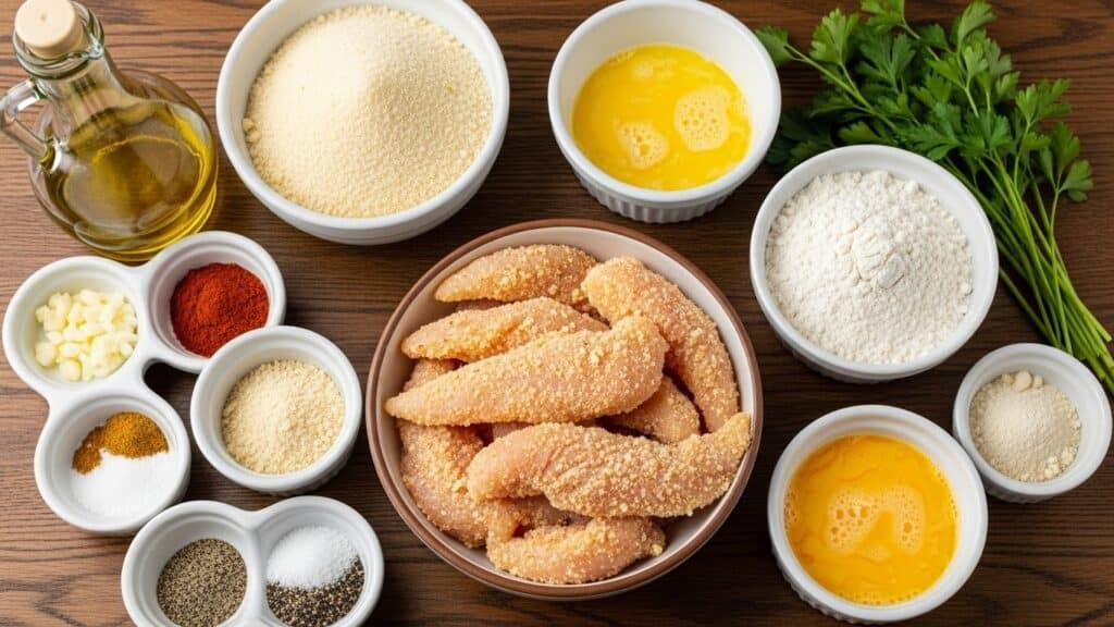 Oven Crispy Homemade Baked Chicken Tenders