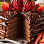 FOOD STYLE strawberry chocolate pancake breakfast