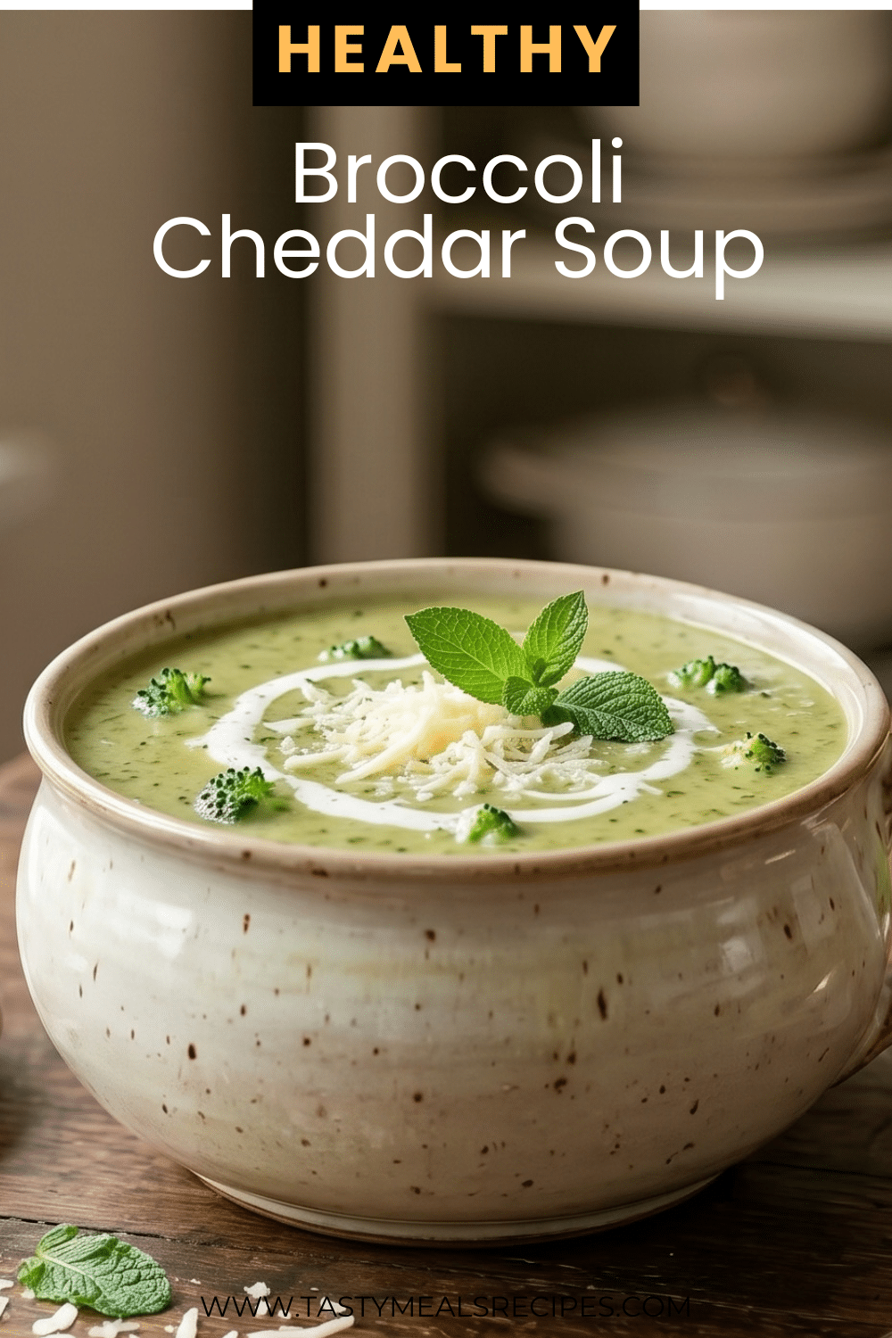 Healthy Broccoli Cheddar Soup
